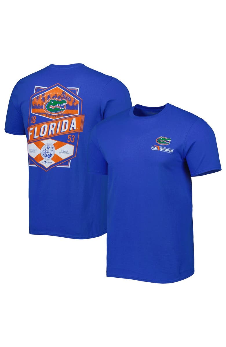 FLOGROWN Men's Royal Florida Gators Double Diamond Crest T-Shirt, Alternate, color, 