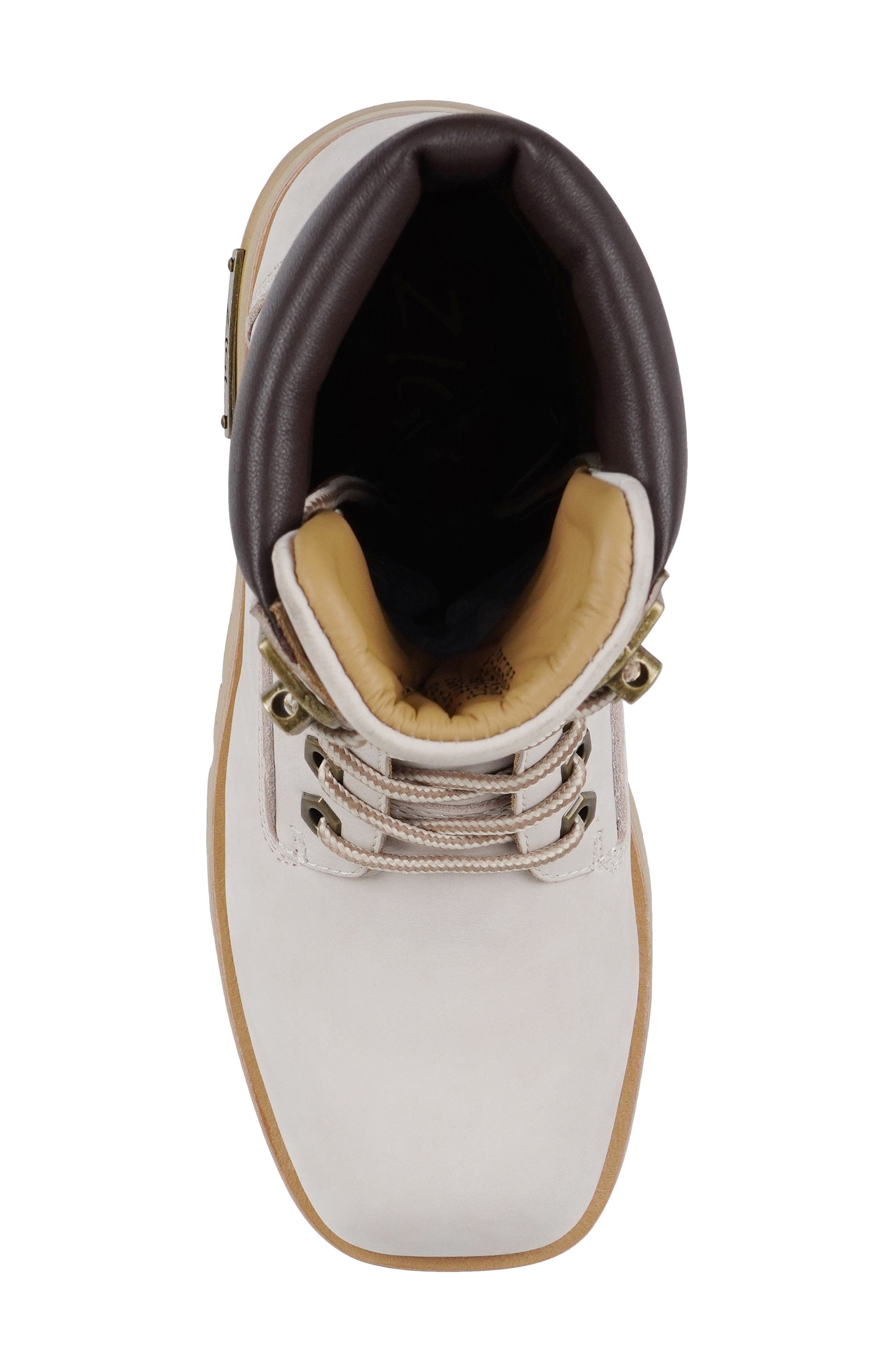 Kammi Lug Sole Bootie, Alternate, color, IVORY LEATHER
