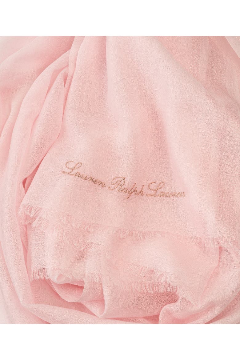 Yarn Dye Wrap With Lurex, Alternate, color, Hint Of Pink