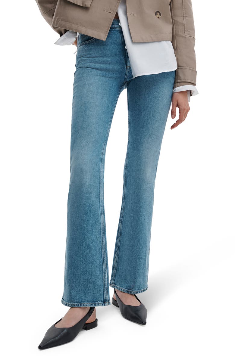 rag & bone Peyton Mid Rise Bootcut Jeans, Main, color, Everglade