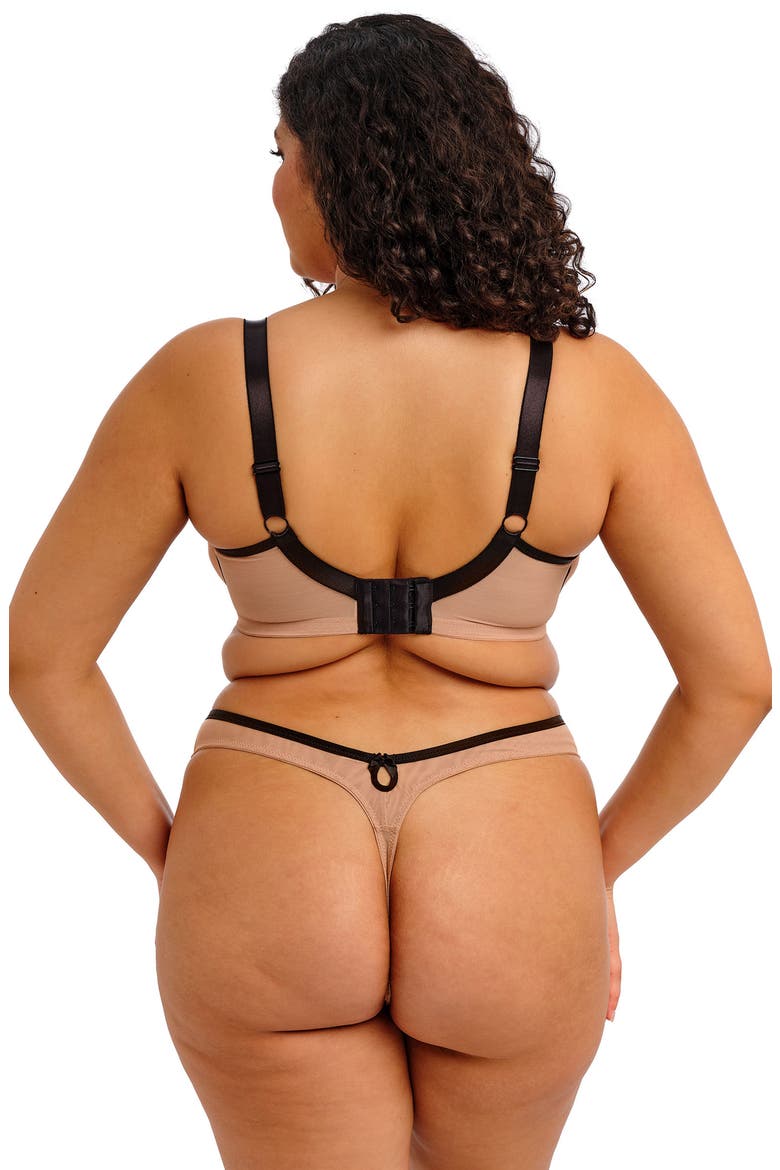 Teagan Padded Underwire Half Cup Bra, Alternate, color, CAFE AU LAIT