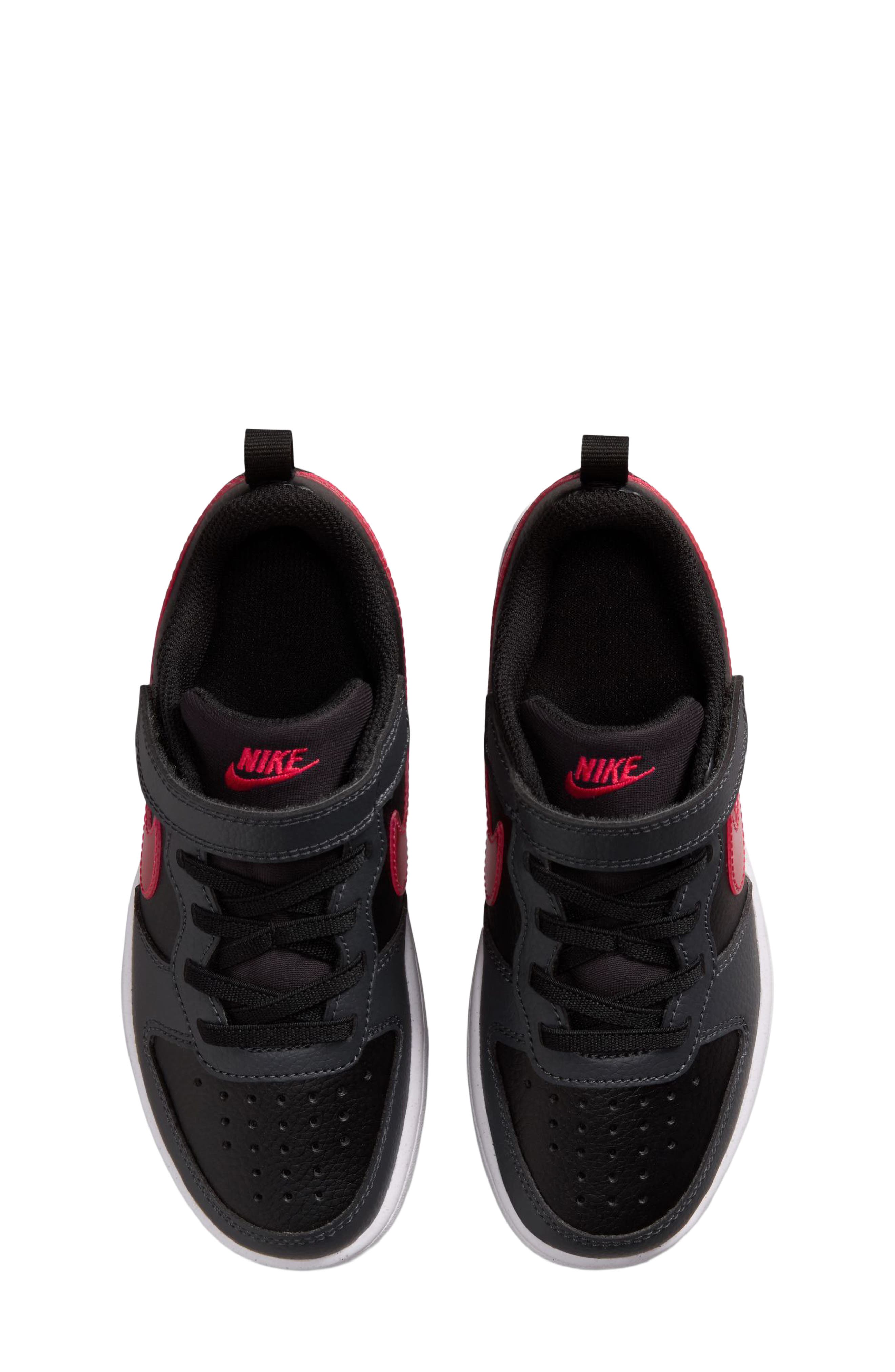 Kids' Court Borough Low Sneaker, Alternate, color, BLACK/ RED/ ANTHRACITE/ WHITE