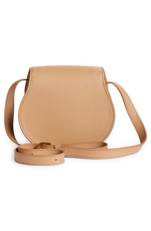 Chloé Small Marcie Leather Crossbody Bag In Light Tan