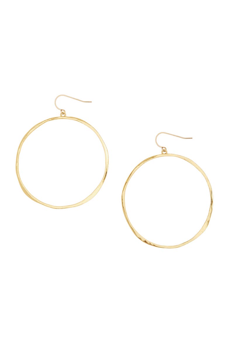 G Ring Hoops, Main, color, GOLD