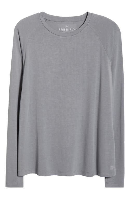 Free Fly Lightweight Long Sleeve Top In Blue