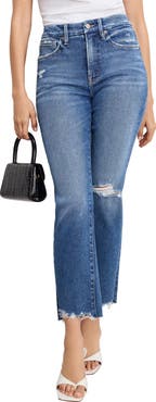 Good American Good Legs Straight Leg Jeans