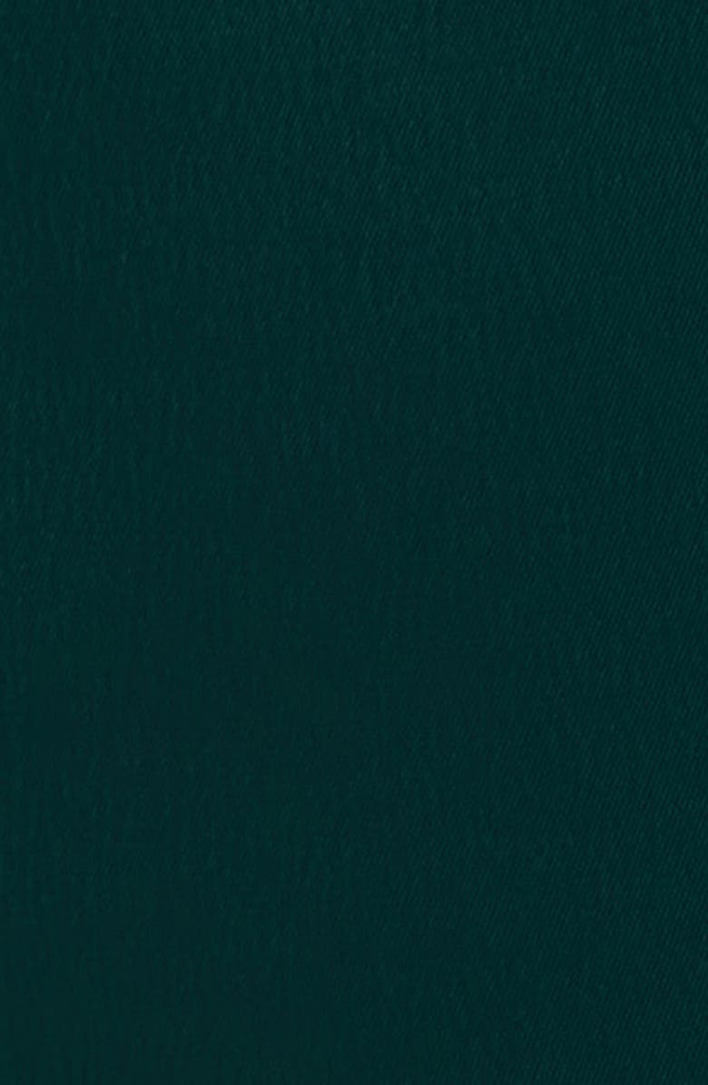 Anne Klein Long Sleeve Ruffle Hem Faux Wrap Minidress, Alternate, color, Pine Forest