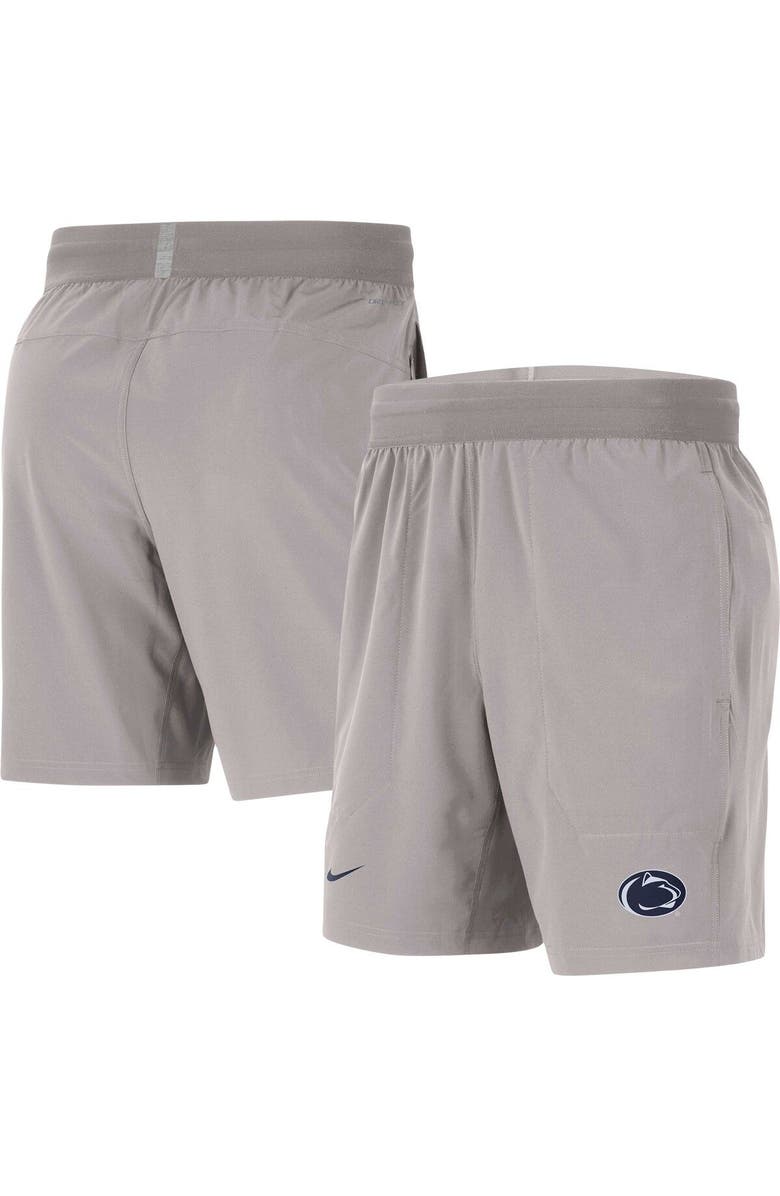Nike Men's Nike  Gray Penn State Nittany Lions Player Performance Shorts, Main, color, 
