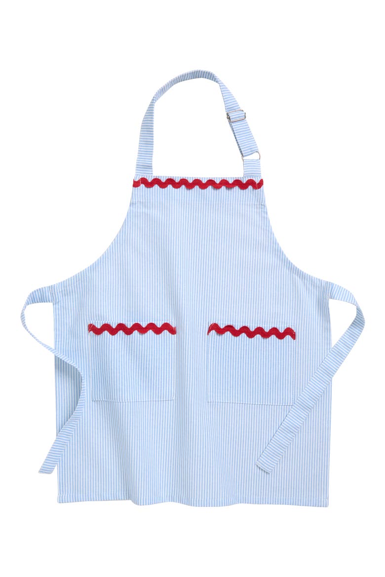 Kids' Stripe Apron, Main, color, BLUE STRIPE