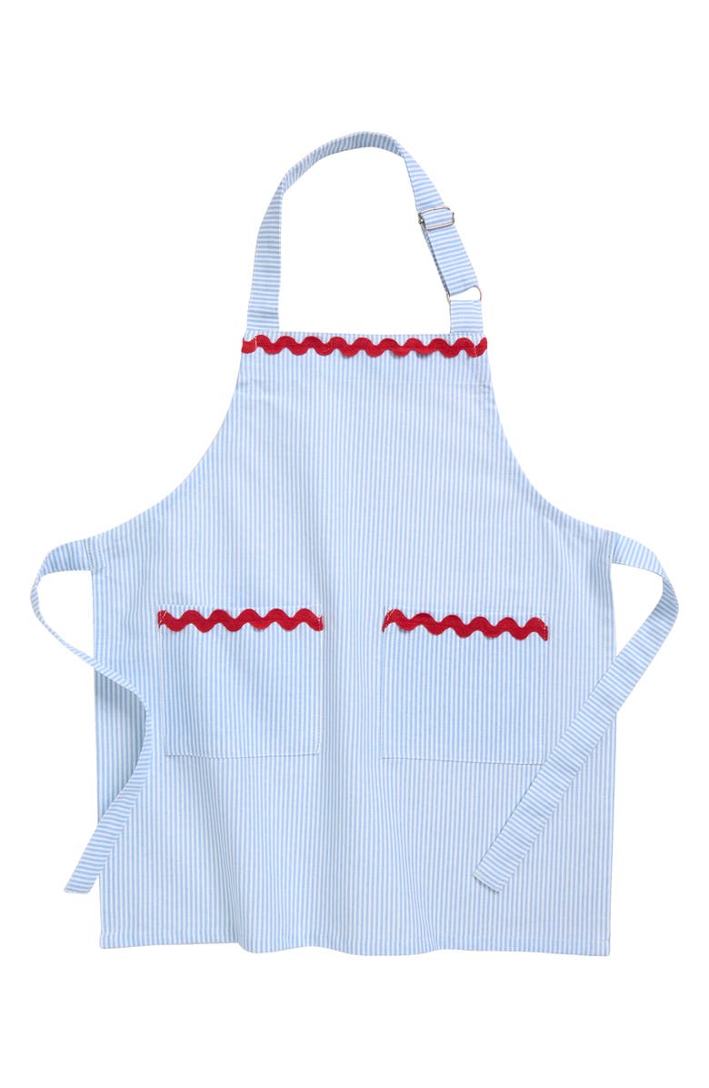 WEEZIE Kids' Stripe Apron, Main, color, Blue Stripe