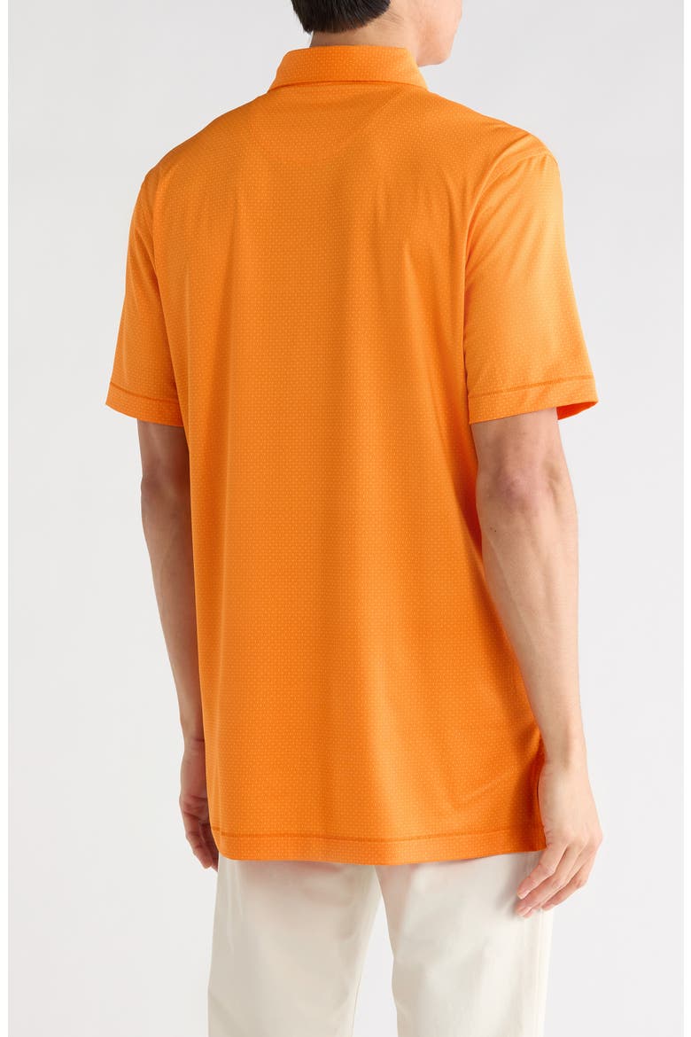 Tesseract Performance Jersey Polo, Alternate, color, ORANGE