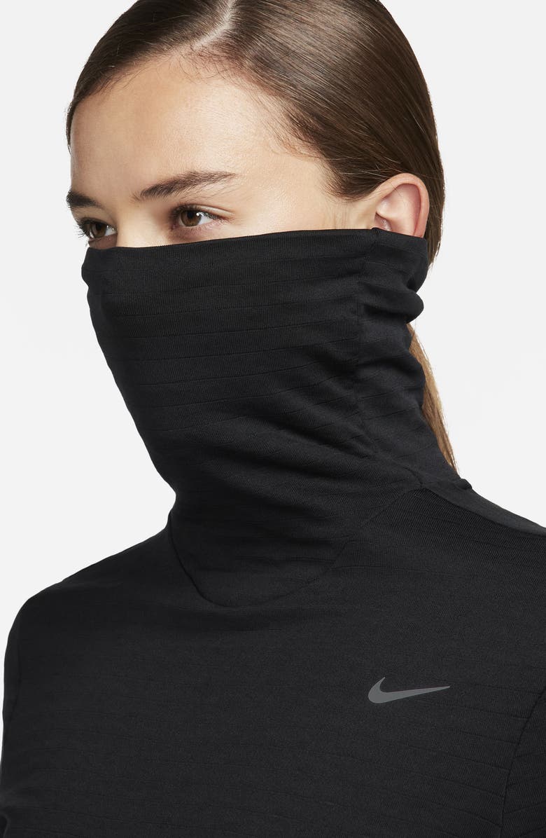 Nike Swift Element Therma-FIT Turtleneck Sweatshirt, Alternate, color, 010 Black