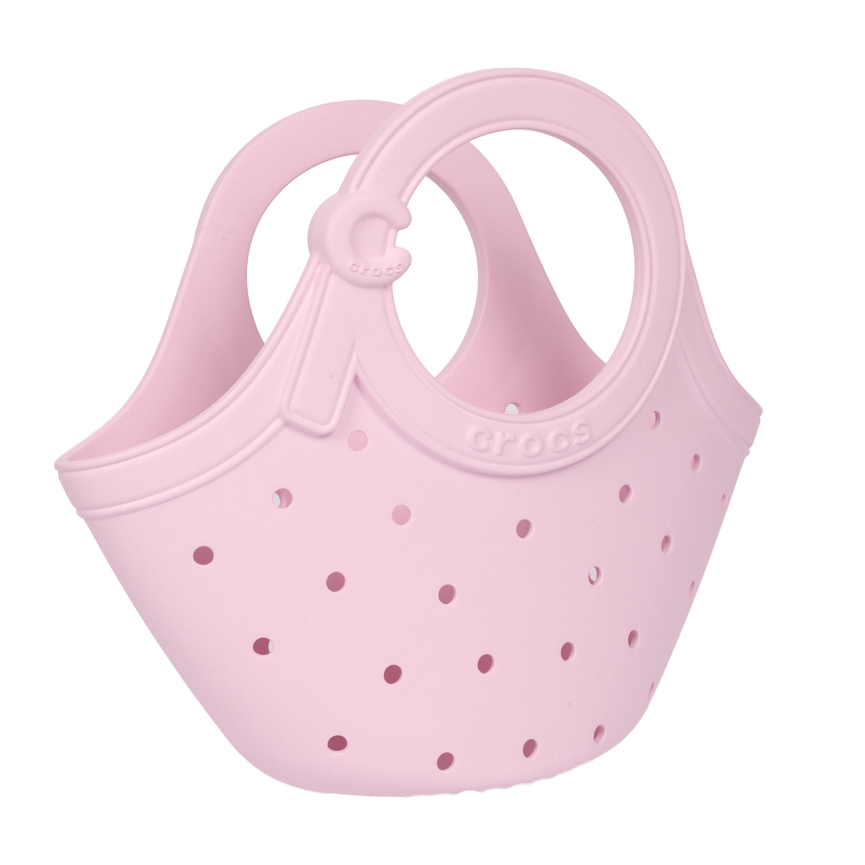 Medium EVA Tote Bag with Round Handle & Soft Touch Buckle, Alternate, color, PINK MILK