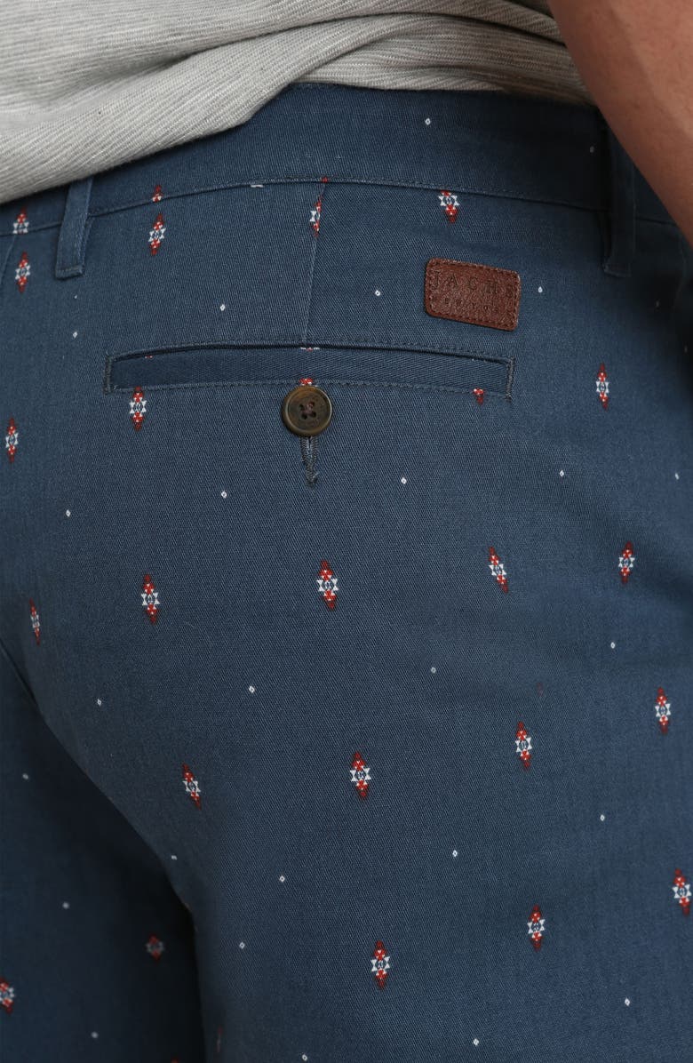 JACHS Geo Stretch Cotton Chino Shorts, Alternate, color,