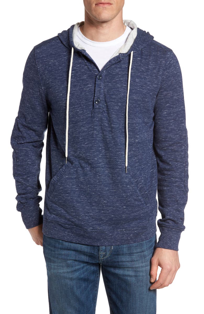 Grayers Blake Double Cloth Henley Hoodie, Main, color,