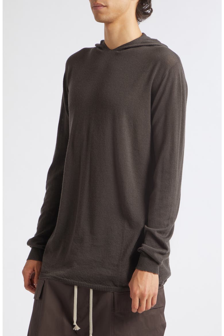 Oversize Hooded Wool Sweater, Alternate, color, DARK DUST