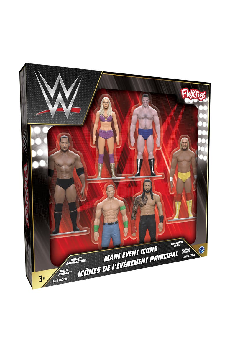 FleXfigs Wwe Icons Deluxe Pack 6 Characters, Alternate, color, 