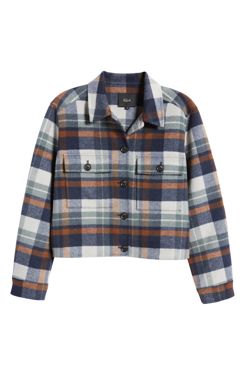 Rails Steffi Plaid Wool Blend Trucker Jacket, Alternate, color, 