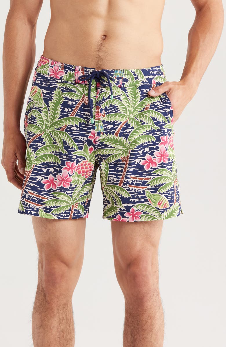 Tori Richard Waikiki Swim Trunks, Main, color, 