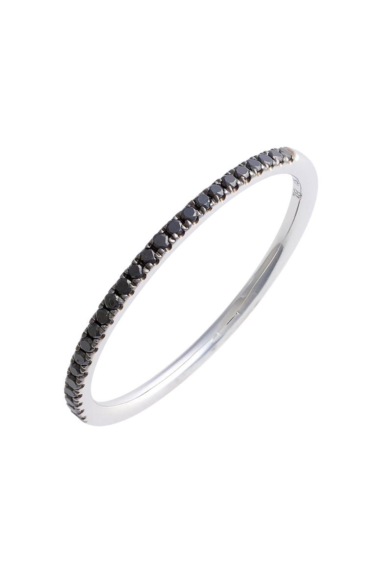 Diamond Stacking Ring (Online Trunk Show), Alternate, color, BLACK GOLD