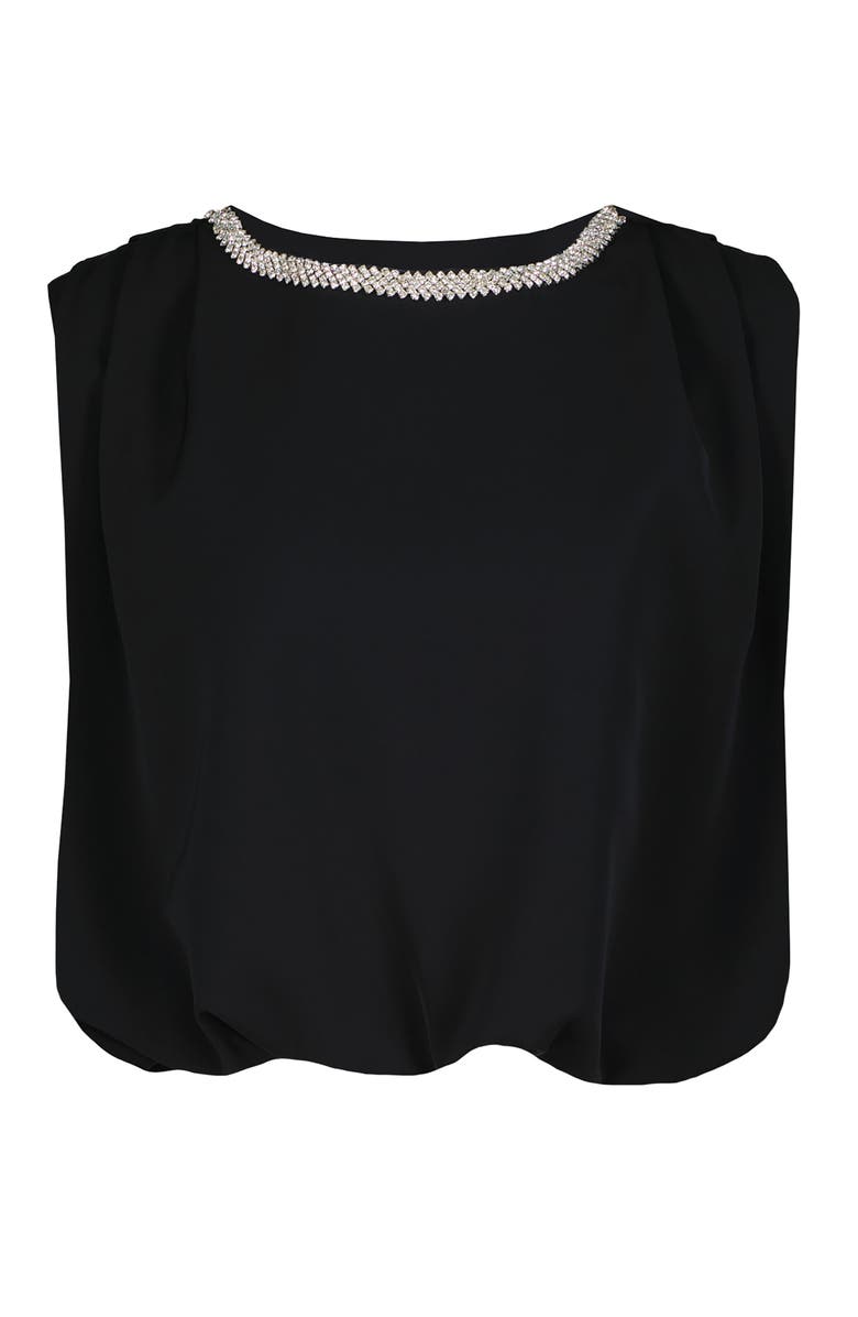 Bishop + Young Monroe Bubble Hem Top, Alternate, color, Black