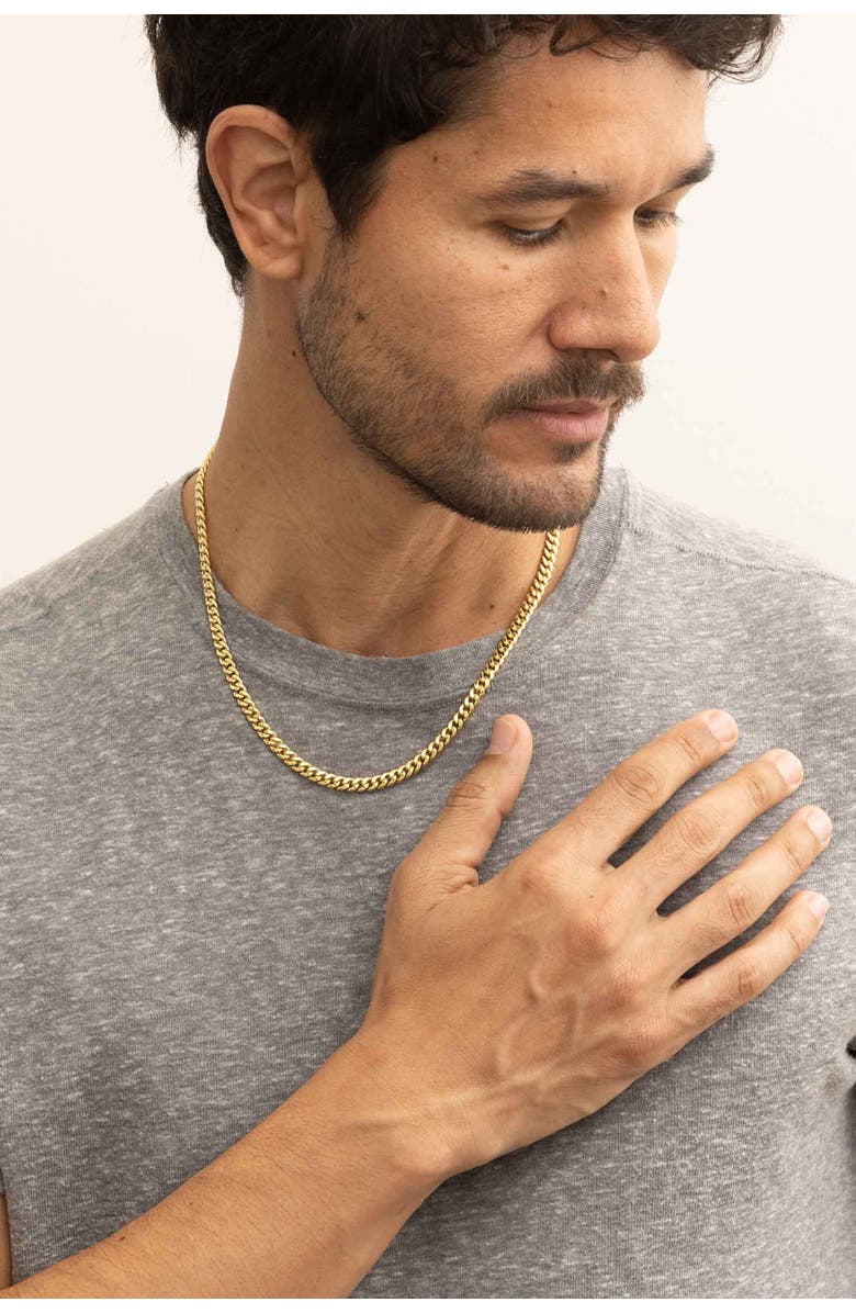 Oradina Men's Estate Cuban Bold Chain in 14K Gold, Alternate, color, 14K Yellow Gold