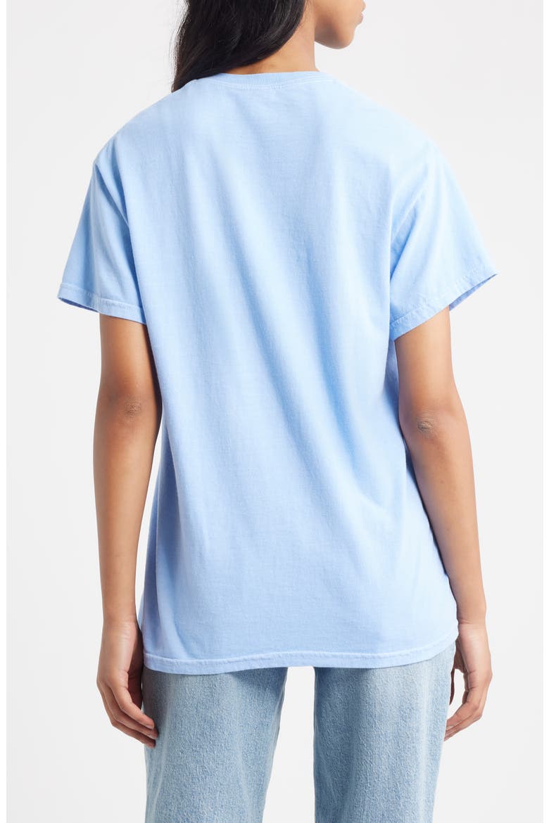 Croissant Cotton Graphic T-Shirt, Alternate, color, BLUE