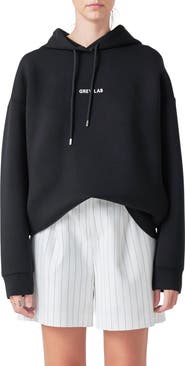 Grey Lab Logo Graphic Hoodie