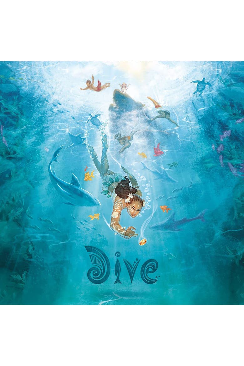 Dive Aquatic Board Game, Family Game, Ages 8+, Alternate, color, Multicolored