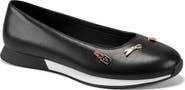 KARL LAGERFELD PARIS Melantha Faux Leather Ballet Sneaker