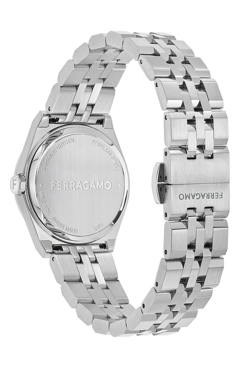 FERRAGAMO Vega Bracelet Watch, 28mm, Alternate, color, Stainless Steel