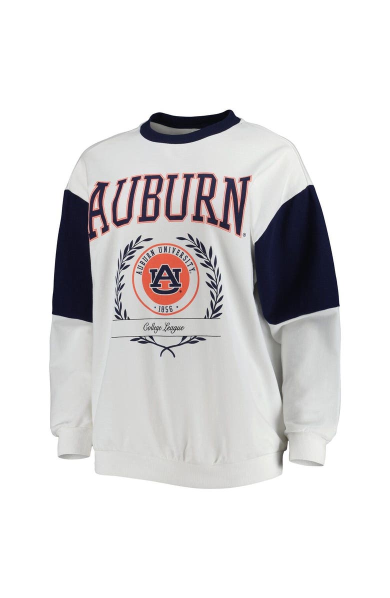 GAMEDAY COUTURE Women's Gameday Couture White Auburn Tigers It's A Vibe Dolman Pullover Sweatshirt, Alternate, color,