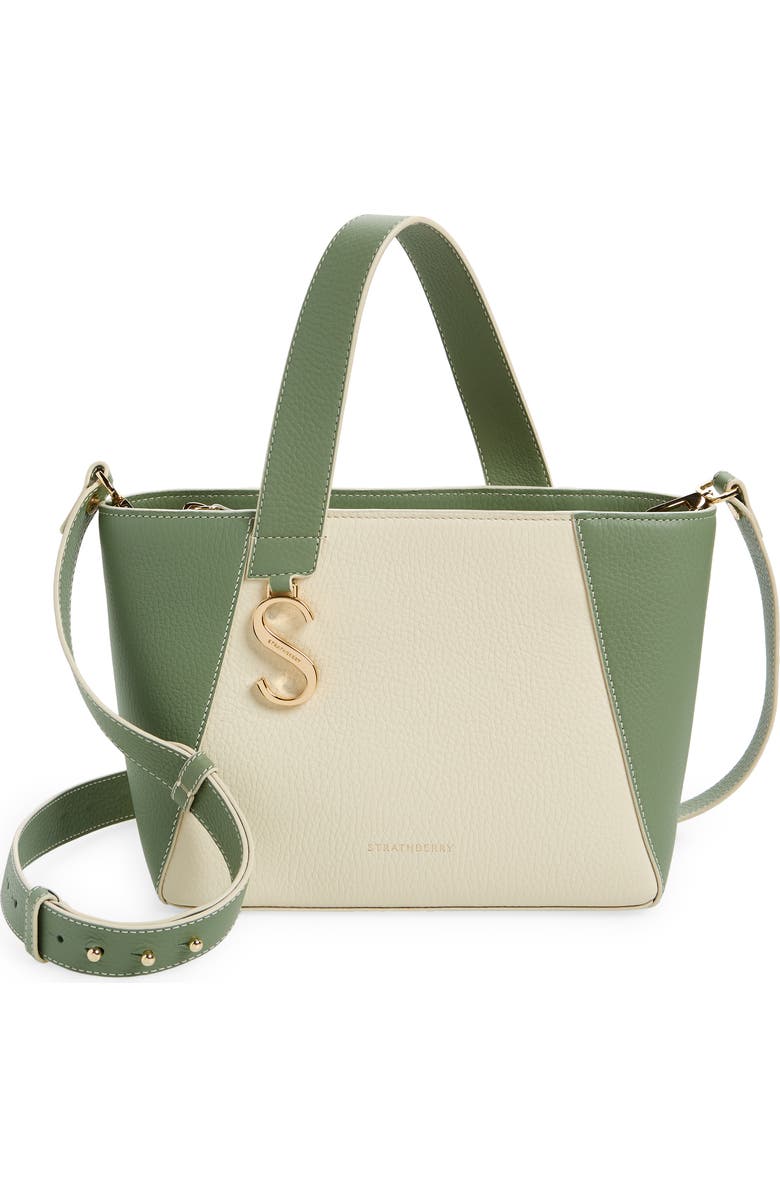 Strathberry Mini S Cabas Colorblock Leather Tote, Main, color,