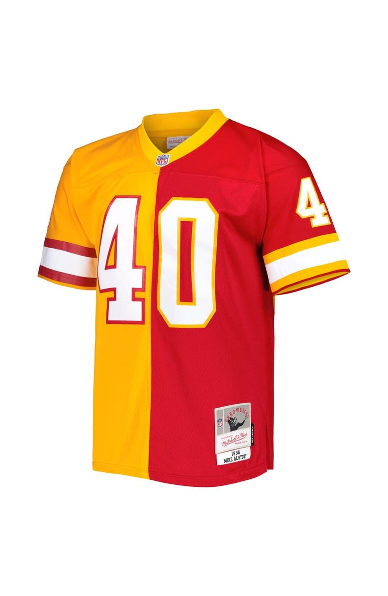 Mitchell & Ness Men's Mitchell & Ness Mike Alstott Orange/Red Tampa Bay Buccaneers 1996 Split Legacy Replica Jersey, Alternate, color, Orange
