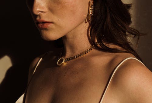 Zarux Circle Cuban Choker In Gold