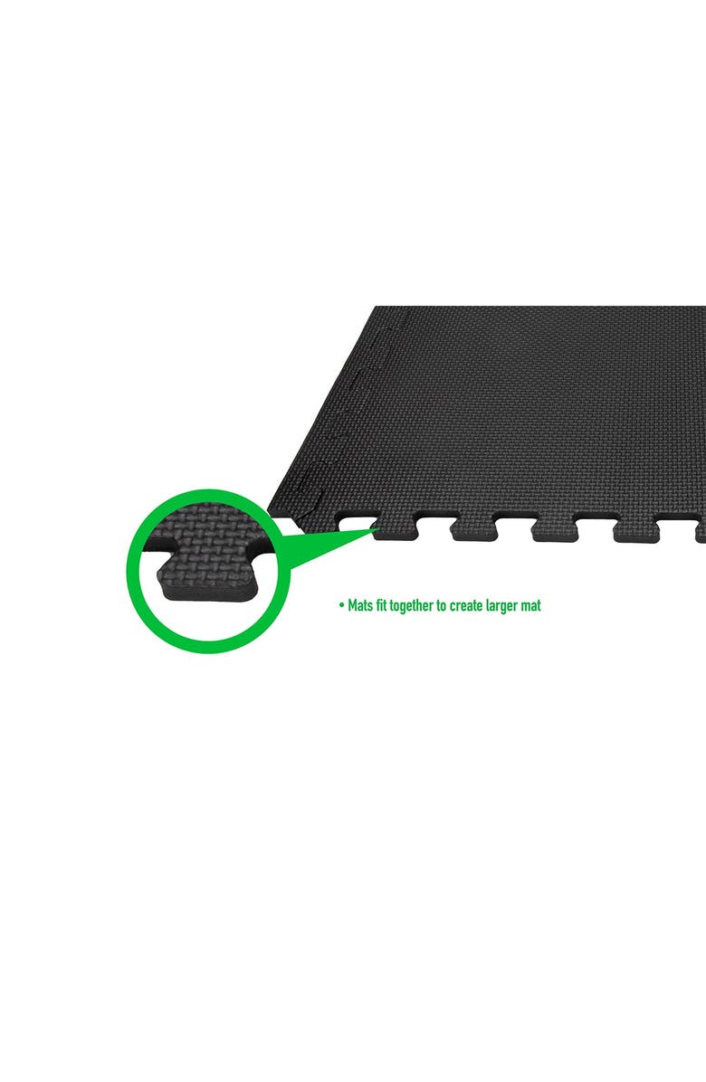 MIND READER Locking Puzzle Fitness and Exercise Mat - Set of 4, Alternate, color, 