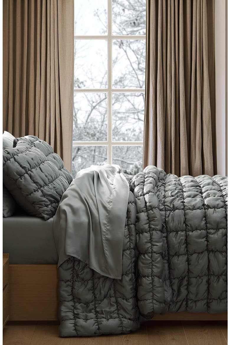 Puff Comforter, Alternate, color, SLATE GREY