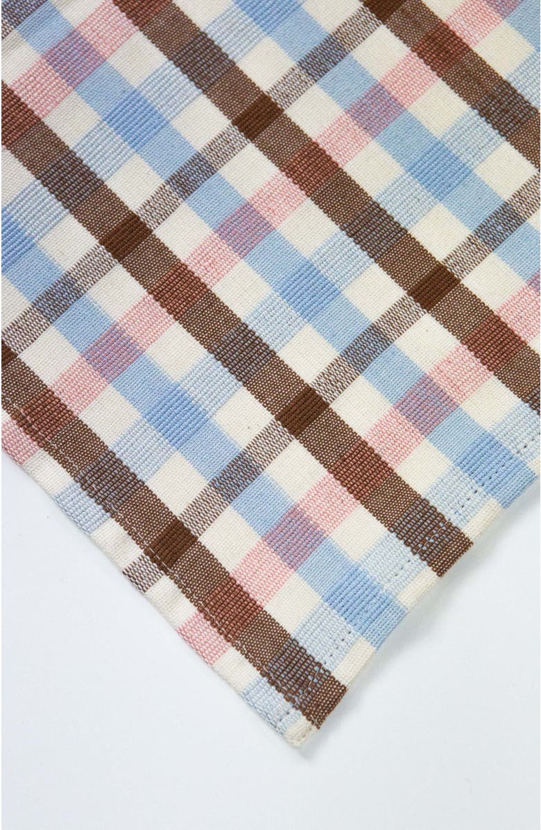 Archive New York Handwoven Classic Plaid Cotton Placemats, Set of 4, Alternate, color, Brown