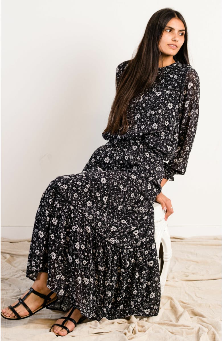 ABLE Erin Tiered Maxi Skirt, Alternate, color,