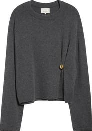 LOULOU DE SAISON Bill Draped Cashmere Sweater