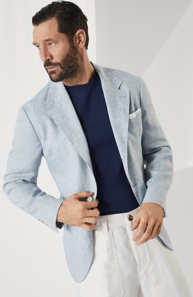 Brunello Cucinelli Jersey T-shirt with logo, Alternate, color, 