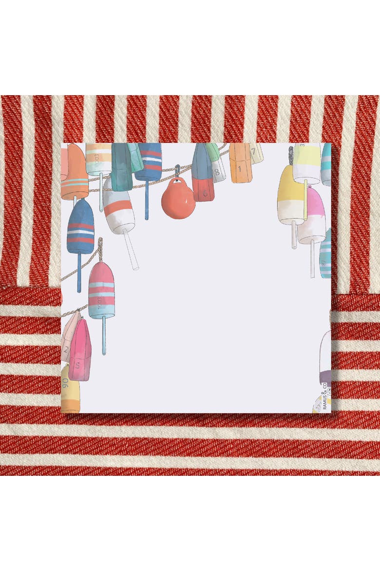 Buoys 6" x 6" Notepad, Alternate, color, Multi-Pack