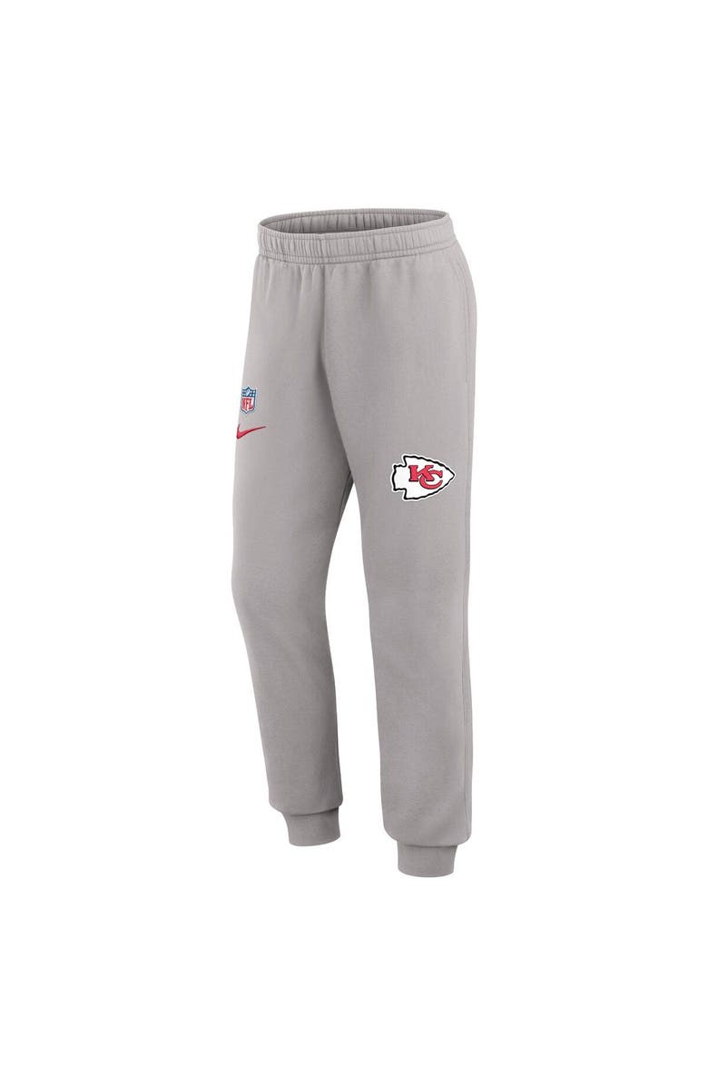 Nike Men's Nike Gray Kansas City Chiefs 2023 Sideline Club Jogger Pants, Alternate, color,