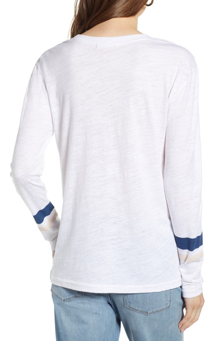 Treasure & Bond Varsity Stripe Knit Top, Alternate, color, 