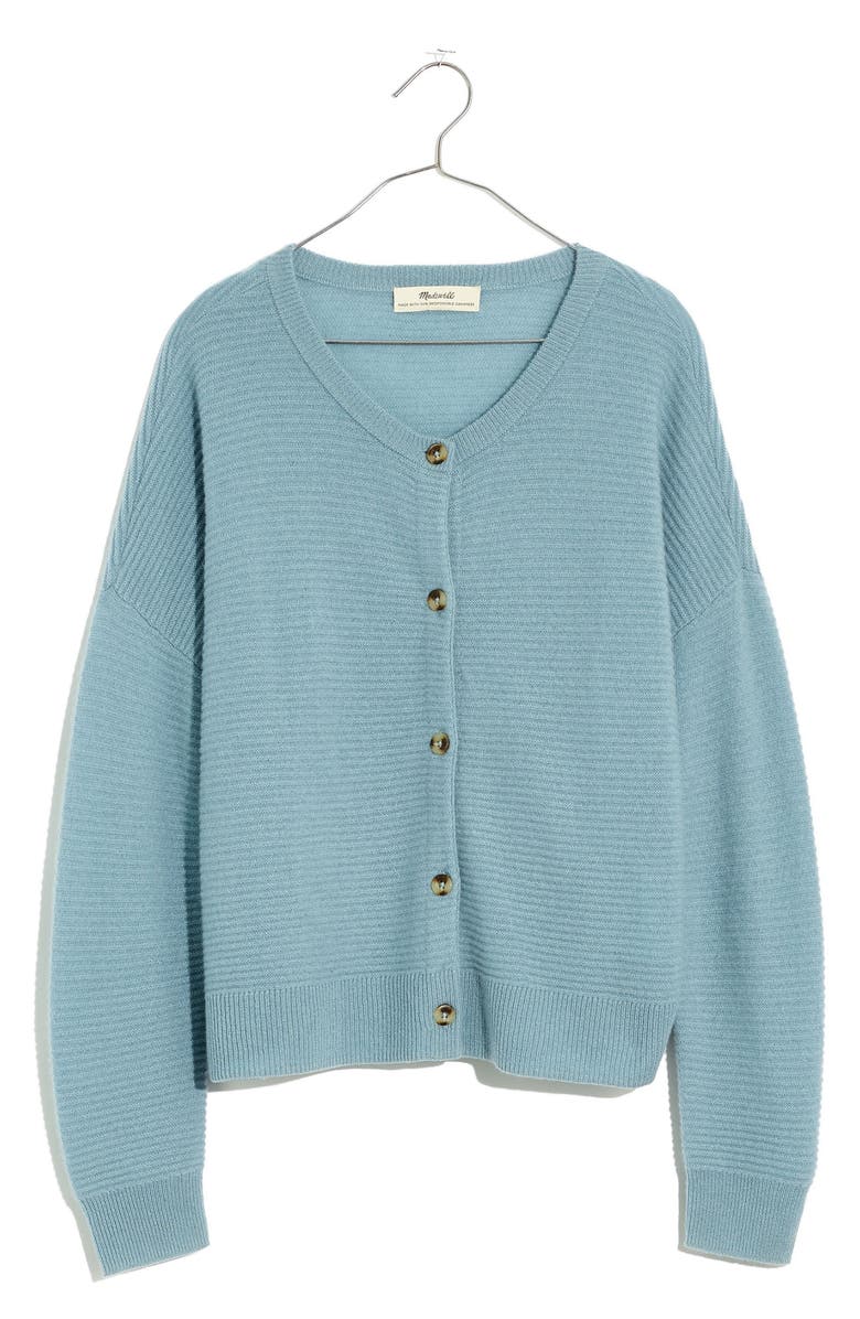 Madewell (Re)sponsible Cashmere Deville Cardigan Sweater, Main, color, 