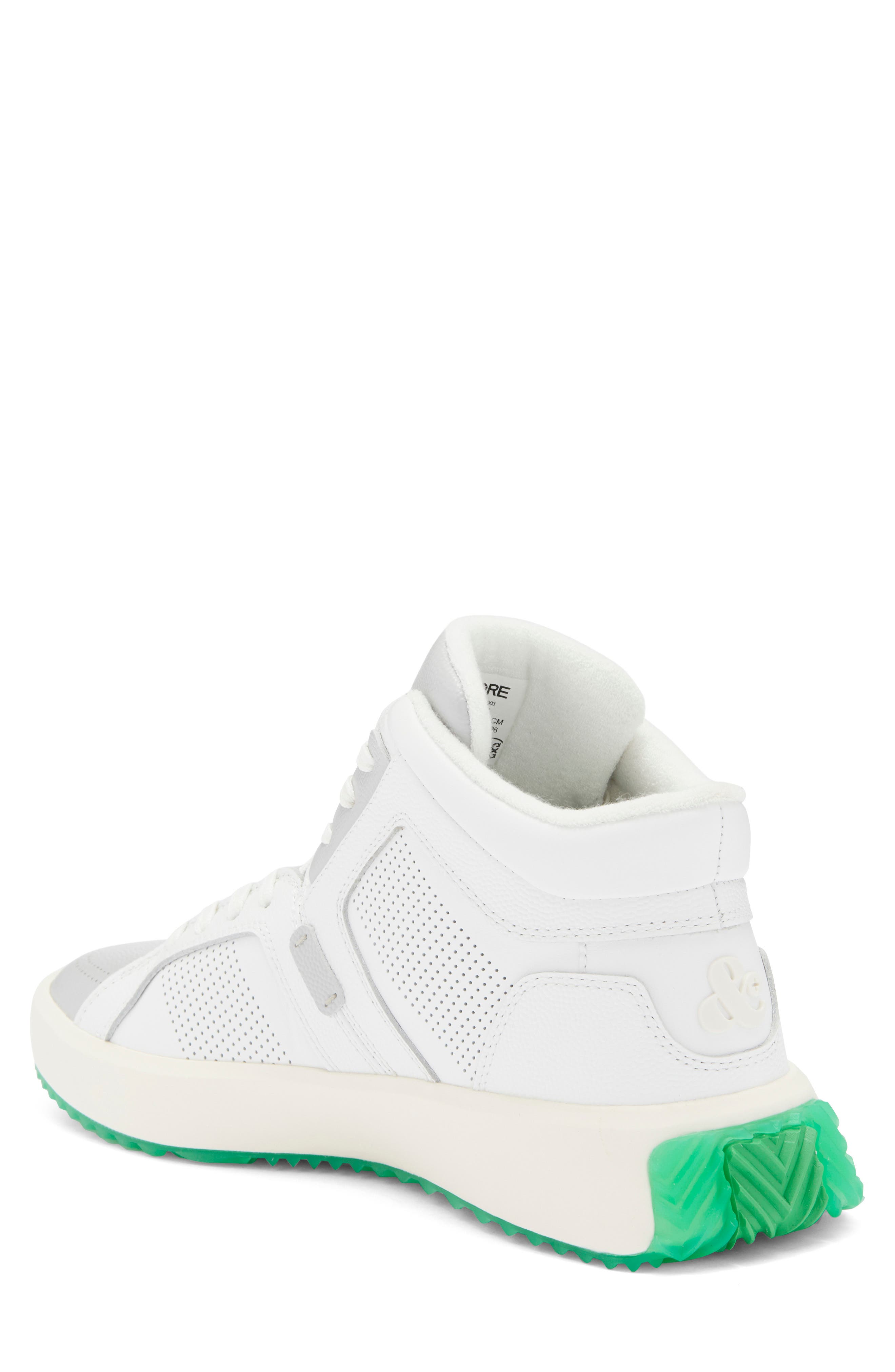 G. 112 Perforated Street Golf Shoe, Alternate, color, SNOW/ CLOVER