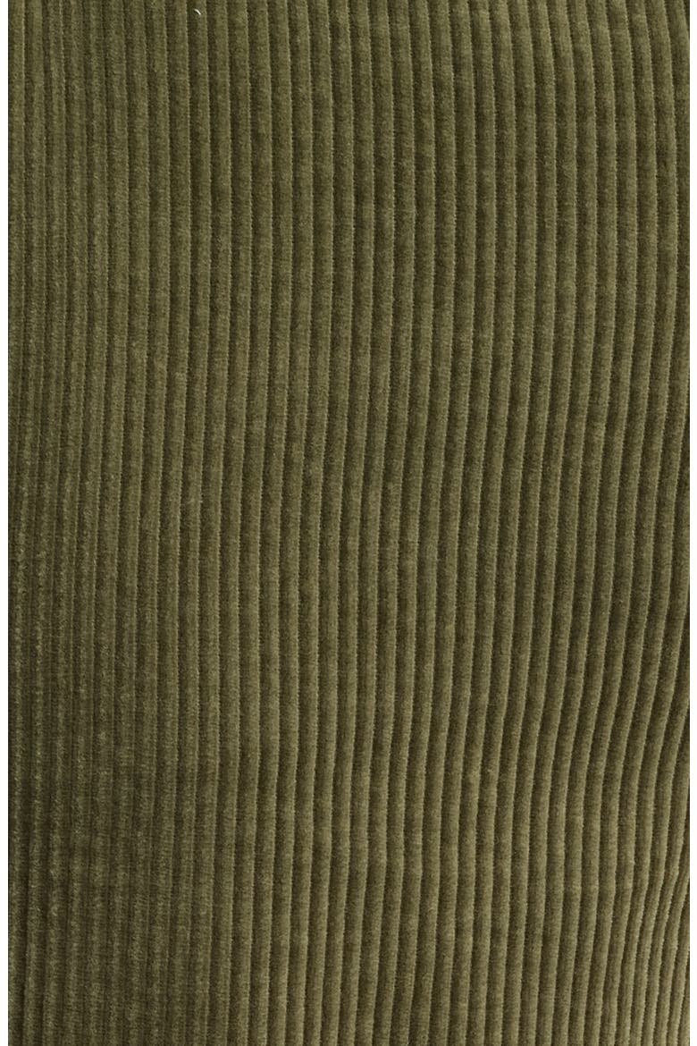 Skyrise Barrel Leg Corduroy Pants, Alternate, color, FOREST MOSS