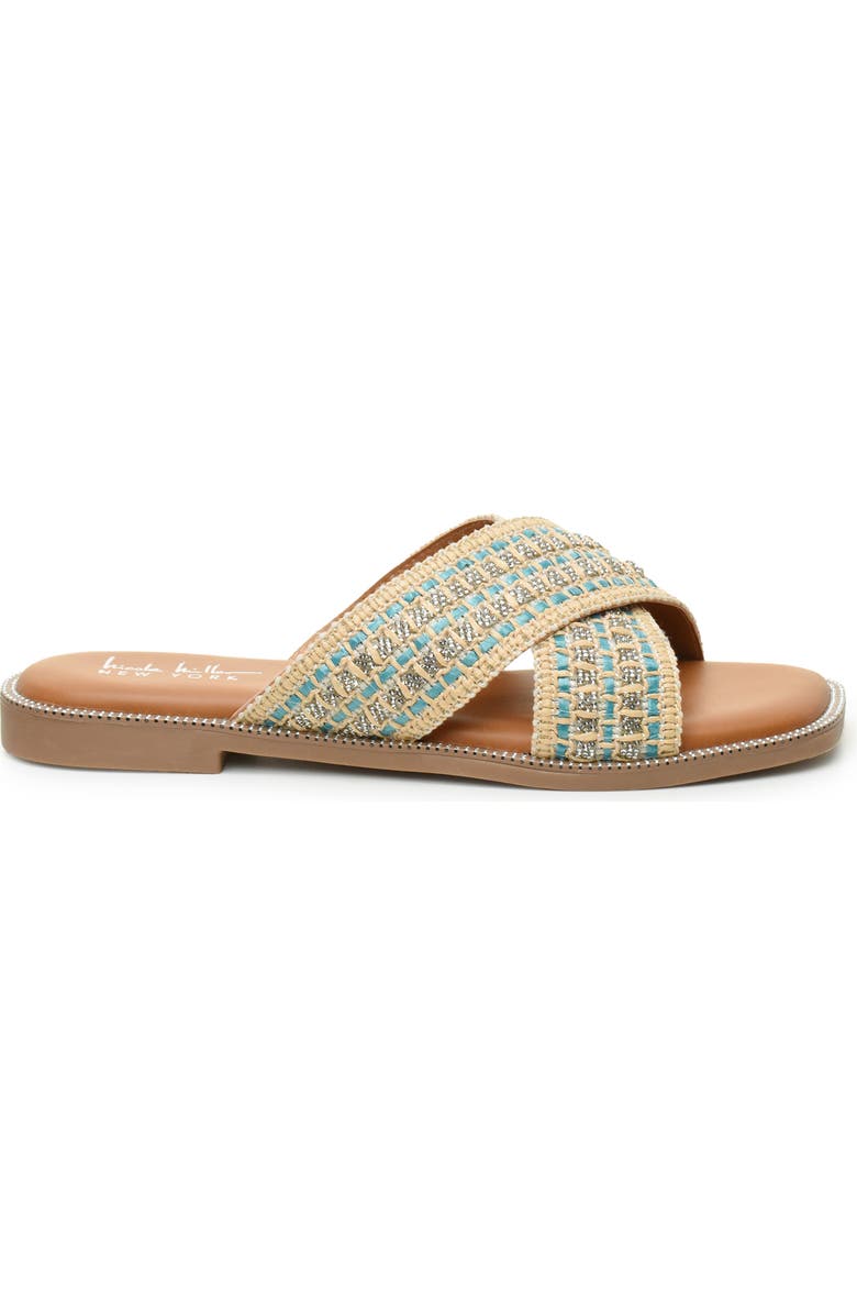 Nicole Miller Criss Cross Slide Sandal, Alternate, color,