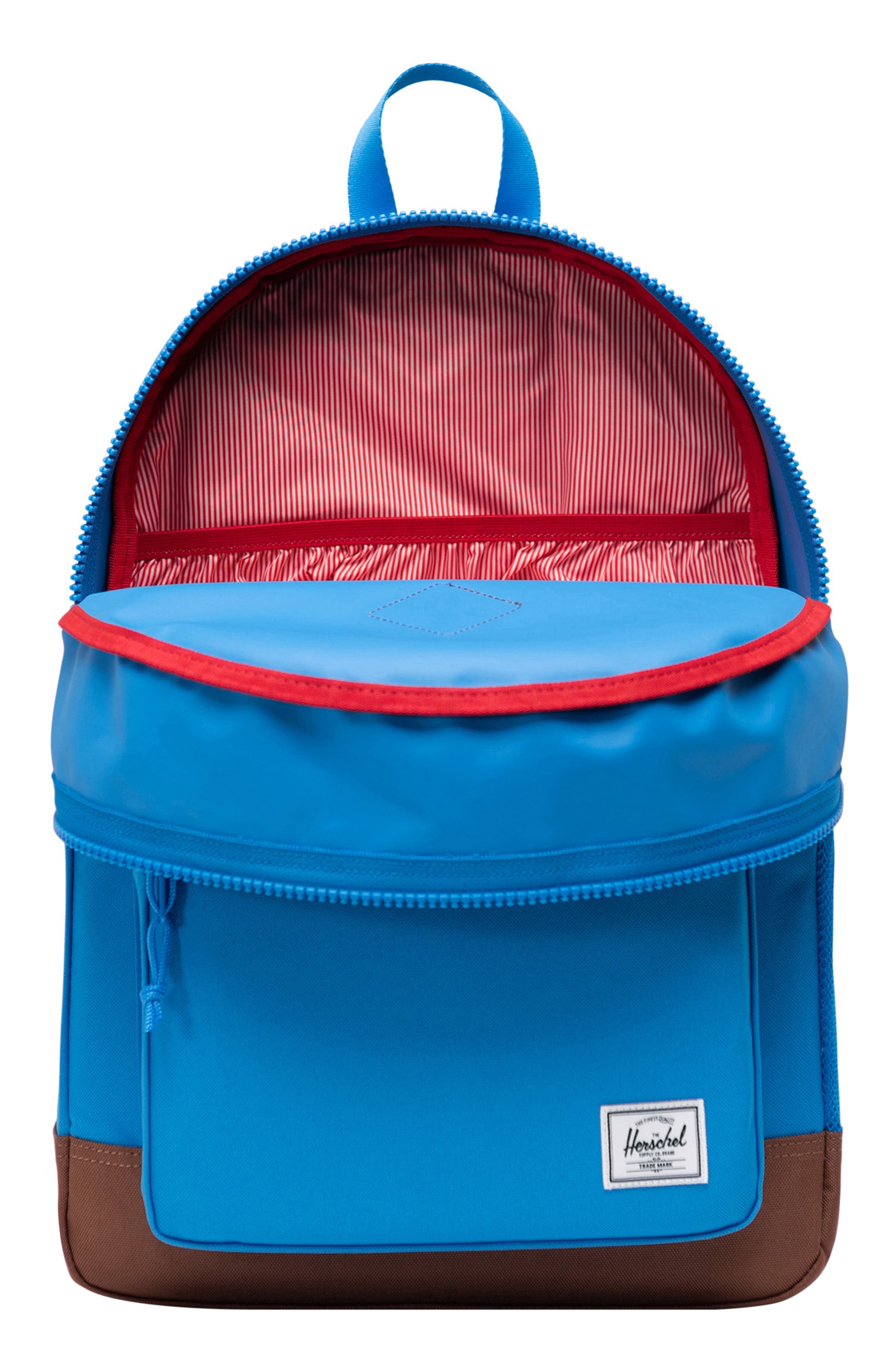 Kids' Heritage Youth Backpack, Alternate, color, FRENCH BLUE/SADDLE BROWN
