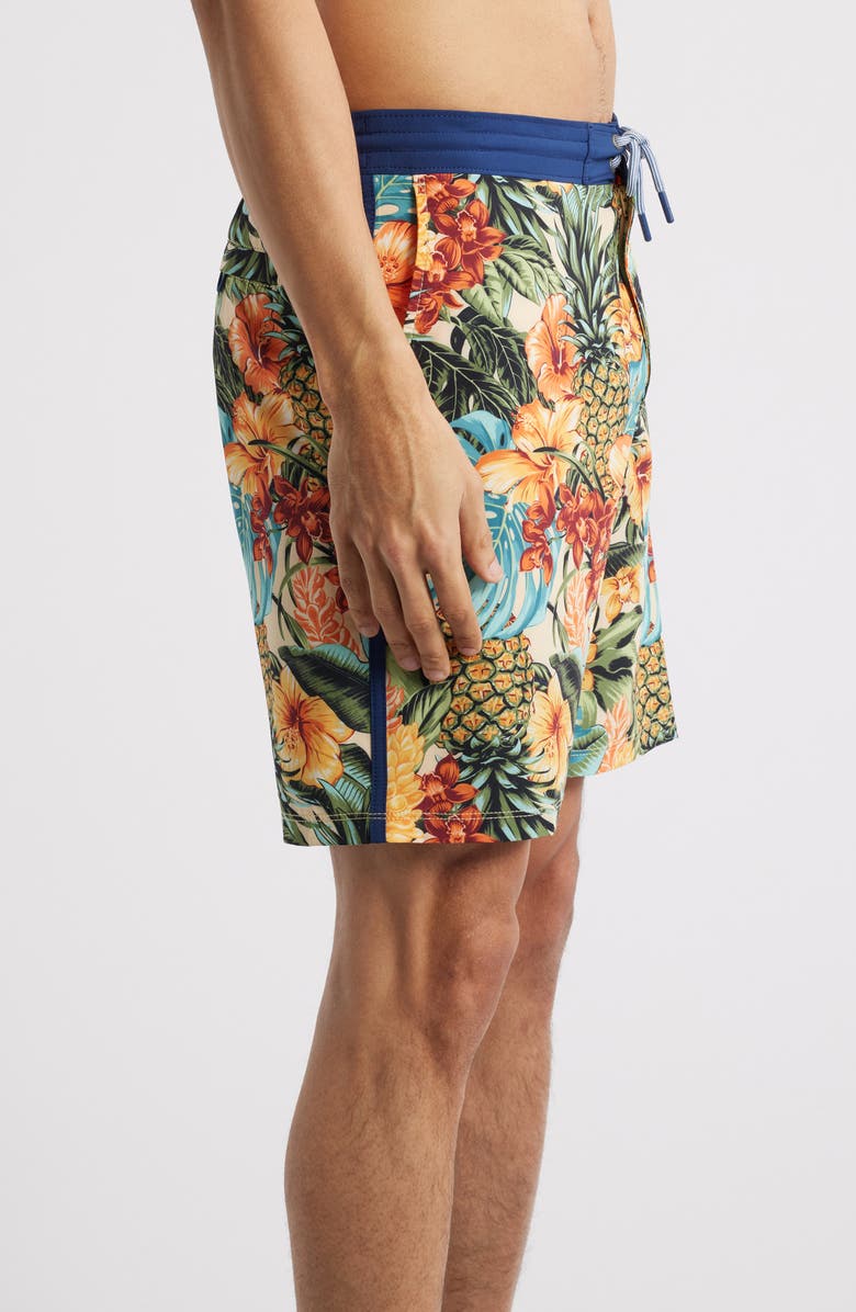 Tommy Bahama Baja Sunset Canopy 8-Inch Board Shorts, Alternate, color, Pineapple